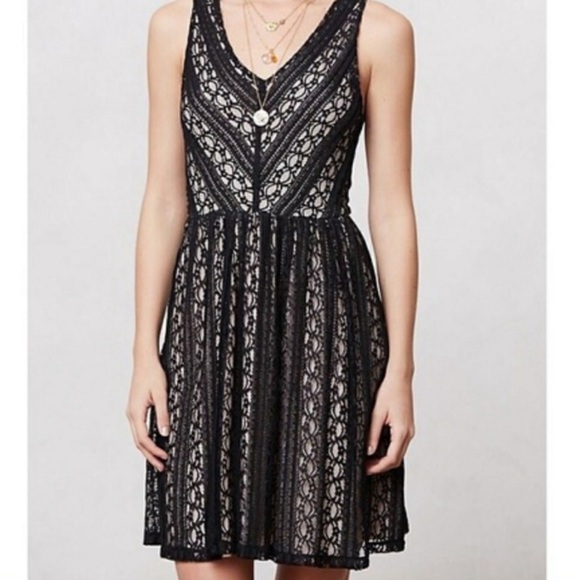 Moulinette Soeurs Dresses & Skirts - ANTHROPOLOGIE MOULINETTE SOEURS Myrna Black Lace Dress